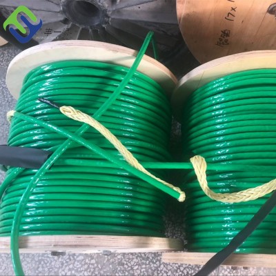 Outdoor Safety Braided Araimid Achor Rope Aramid PU Coated Cable Rope Cable Pulling Rope