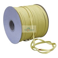 Fire-Resistant Aramid Rope, Fire-Resistant Aramid Kevlar Rope, Yellow Aramid Fiber Webbing for Fire Safety Clothing